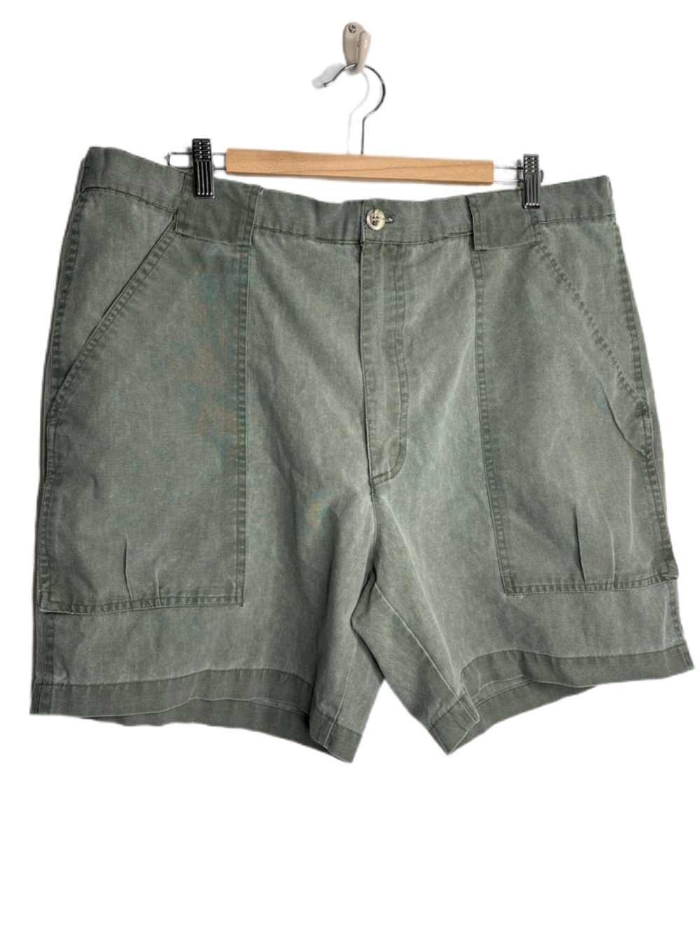Vintage Bugle Boy Company Olive Green Casual Utility Shorts 40